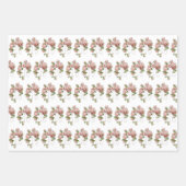 カトリックヴァージンメアリー宗教ピンクロセスラップピン ラッピングペーパーシート (正面3)