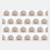 カトリックヴァージンメアリー宗教念珠フローラ ラッピングペーパーシート (正面)