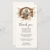 カトリックヴァージンメアリー宗教的弔意 サンキューカード (正面/裏面)