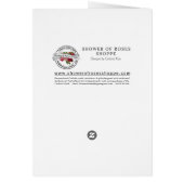 カトリックヴァージンメアリー宗教詩バラ (裏面)