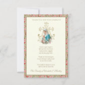 カトリックヴァージンメアリー悔やみや弔慰葬儀 サンキューカード (裏面)