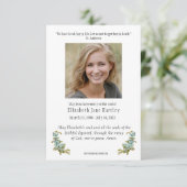 カトリックヴァージンメアリー悔やみや弔慰葬儀 サンキューカード (スタンド正面)