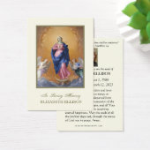 カトリックヴァージンメアリー葬儀祈りの言葉カード (デスク)