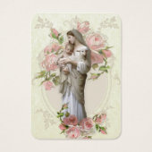 カトリックヴァージンメアリー葬儀祈りの言葉メモリアルカード (正面)