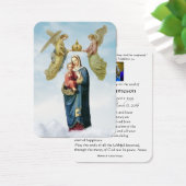 カトリックヴァージンメアリー葬儀祈りの言葉メモリアルカード (デスク)