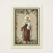 カトリックヴァージンメアリー葬儀祈りの言葉メモリアルカード (正面)