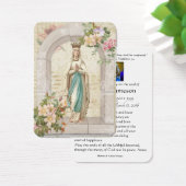 カトリックヴァージンメアリー葬儀祈りの言葉メモリアルカード (デスク)