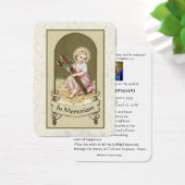 カトリックヴァージンメアリー葬儀祈りの言葉メモリアルカード (デスク)