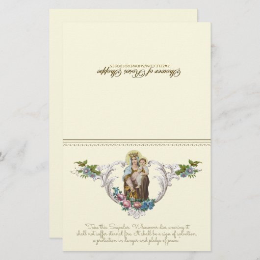 カトリックヴァージンメリーイエス山カルメル宗教 (正面/裏面)