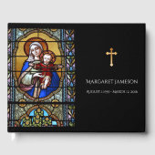 カトリックヴァージンメリーイエス葬儀記念館 ゲストブック (正面)