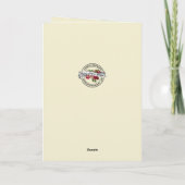 カトリックヴァージンメリーイエズス司祭ポインセティアス カード (裏面)