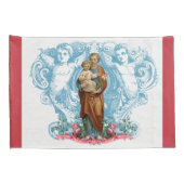 カトリックヴァージンメリーイエズス聖ヨセフ宗教 枕カバー (裏面-右)