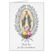 カトリックヴァージンメリーサンキューユ葬式祈りの言葉 (正面)