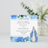 カトリックヴァージンメリーメリーコーニング宗教イベント 招待状 (スタンド正面)