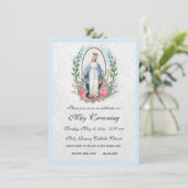 カトリックヴァージンメリーメリーコーニング宗教イベント 招待状 (スタンド正面)