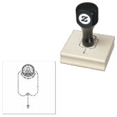 カトリックヴァージンメリーロザリオ宗教住所 ラバースタンプ (押印)