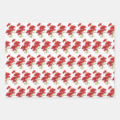 カトリックヴァージンメリー宗教的イエスポインセチア ラッピングペーパーシート (正面3)