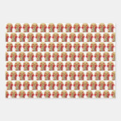 カトリックヴァージンメリー宗教的イエスポインセチア ラッピングペーパーシート (正面)