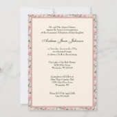 カトリックヴィンテージガールバプテスマ《キリスト教》洗礼式や命名式天使 招待状 (裏面)