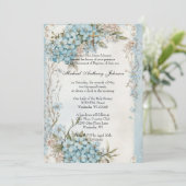 カトリックヴィンテージバプテスマ《キリスト教》洗礼式や命名式男の赤ちゃんインビ 招待状 (スタンド正面)