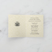 カトリックヴィンテージファースト聖餐式招待状 招待状 (内部)