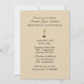 カトリックヴィンテージファースト聖餐式招待状 招待状 (裏面)