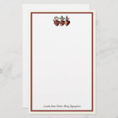 カトリック三ハートイエスマリージョセフ宗教 便箋 (正面/裏面)