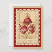 カトリック三ハートイエスメリージョセフ祈りの言葉 カード (正面)