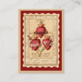 カトリック三ハートイエスメリージョセフ祈りの言葉 名刺 (正面)