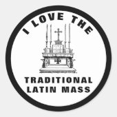 カトリック伝統的の大祭壇を守る ラウンドシール (正面)