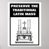 カトリック伝統的カトリックの地位を守る ポスター (正面)