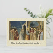 カトリック伝統的クリスチャン結婚式招待状 招待状 (スタンド正面)