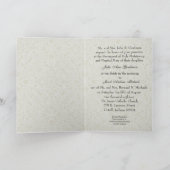 カトリック伝統的ブライダル結婚式招待状 カード (内部)