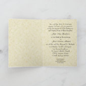 カトリック伝統的ブライダル結婚式招待状 カード (内部)