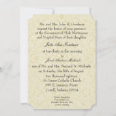 カトリック伝統的ブライダル結婚式招待状 招待状 (裏面)