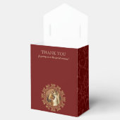 カトリック伝統的マリア・セント・ジョセフ・ダマスク・マルーン フェイバーボックス (オープン)