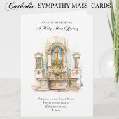 カトリック伝統的悔やみや弔慰ミサ提供クロス カード