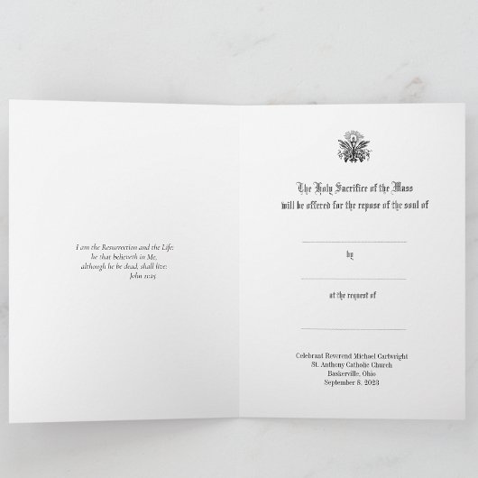 カトリック伝統的悔やみや弔慰ミサ提供クロス カード