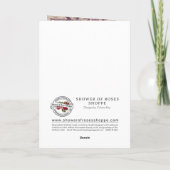 カトリック伝統的悔やみや弔慰ロザリオ十字架カード カード (裏面)