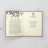 カトリック伝統的悔やみや弔慰ロザリオ十字架カード カード (内部)