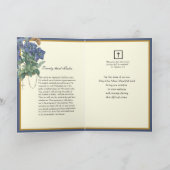 カトリック伝統的悔やみや弔慰ロザリオ十字架カード カード (内部)