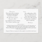 カトリック伝統的教会結婚の教会 エンクロージャーカード (裏面)