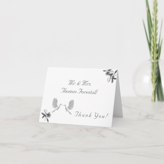 カトリック伝統的教会結婚の教会 サンキューカード (正面)