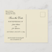 カトリック伝統的教徒は日付を保存結婚する 案内ポストカード (裏面)