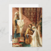 カトリック伝統的教徒は日付を保存結婚する 案内ポストカード (正面/裏面)