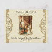 カトリック伝統的教徒は日付を保存結婚する 案内ポストカード (正面)