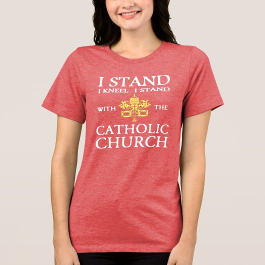 カトリック体操 トライブレンドＴシャツ (正面)