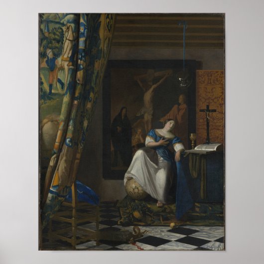 カトリック信仰の寓話 – Vermeer ポスター (正面)