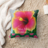 カトリック修道女シルバージュビリーピローハイビスカス クッション (ブランケット)