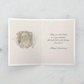 カトリック修道女記念聖母マリア花模様 カード (内部)